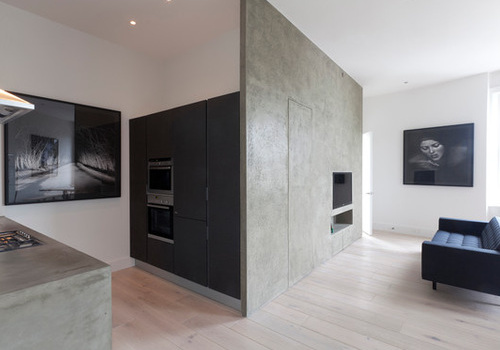 Installation of fiber cement board interlayer wall